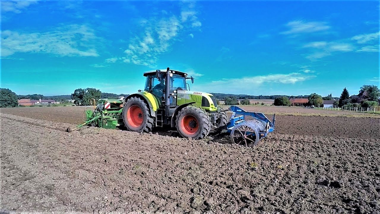 [Cabview] Winterweizen säen 2017 mit Claas Arion 640 und Amazone AD 303
