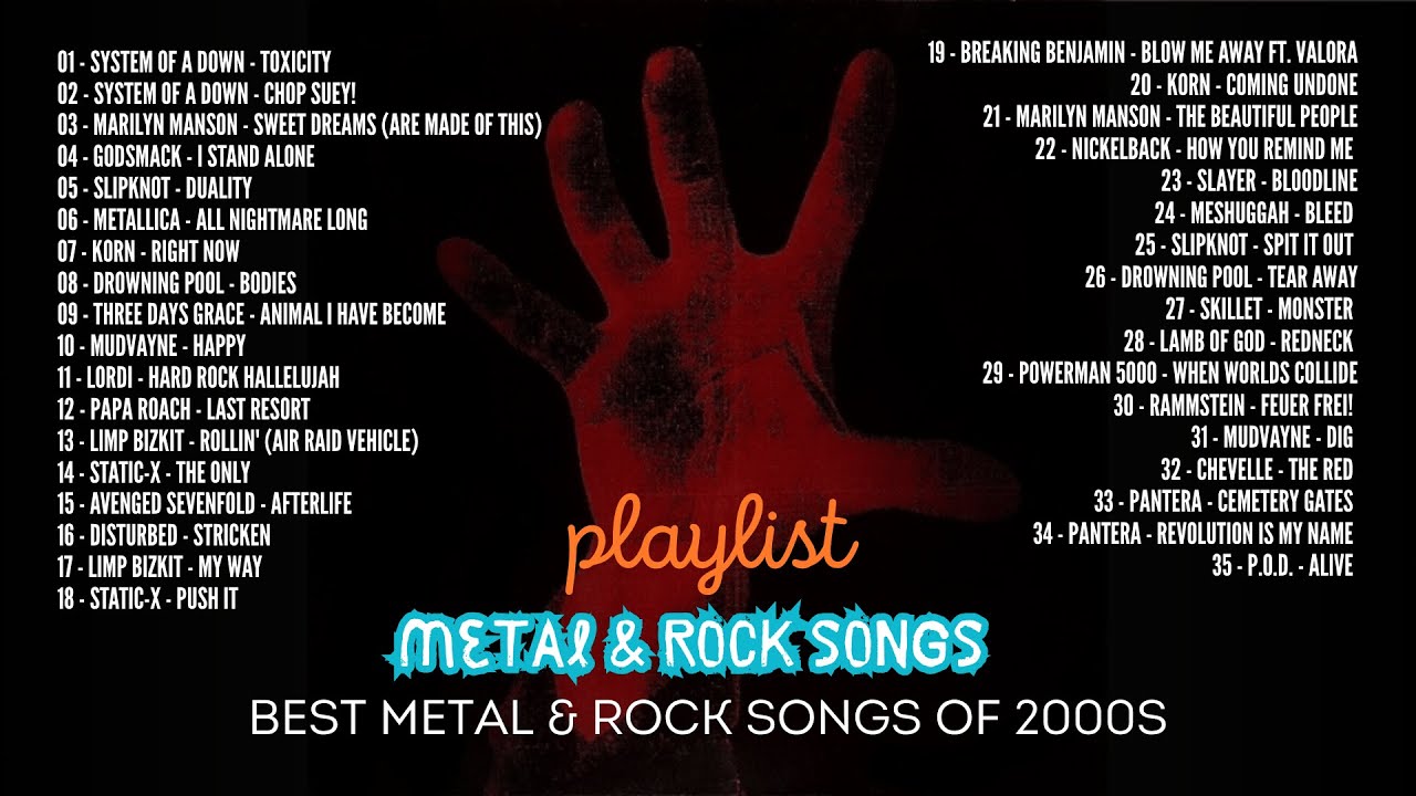 Best Metal & Rock Songs of 2000s