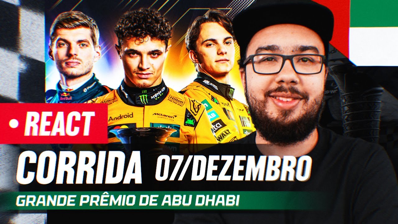 F1 REACT AO VIVO - GP DE ABU DHABI DE 2025