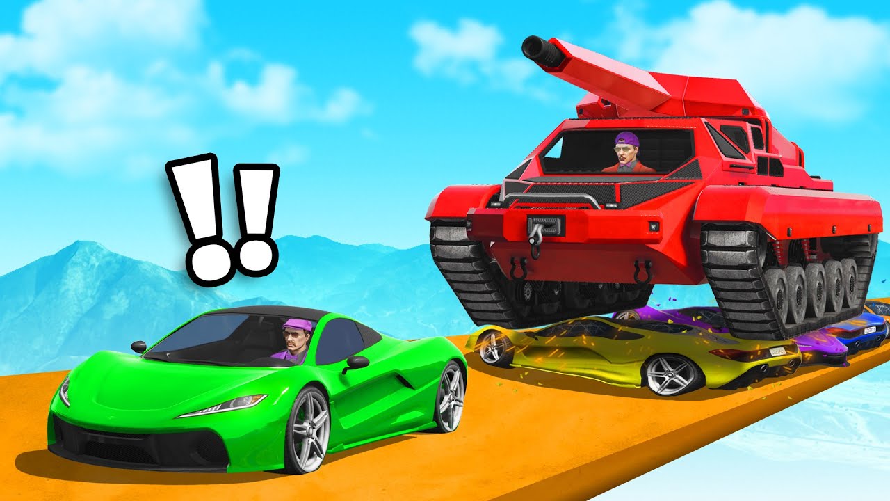STEAL THE TANK OR YOU LOSE in GTA 5...