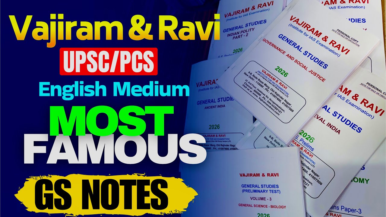 Vajiram & ravi Notes Review | Best Notes For UPSC/PCS 2026 | Vajiram and Ravi Notes 