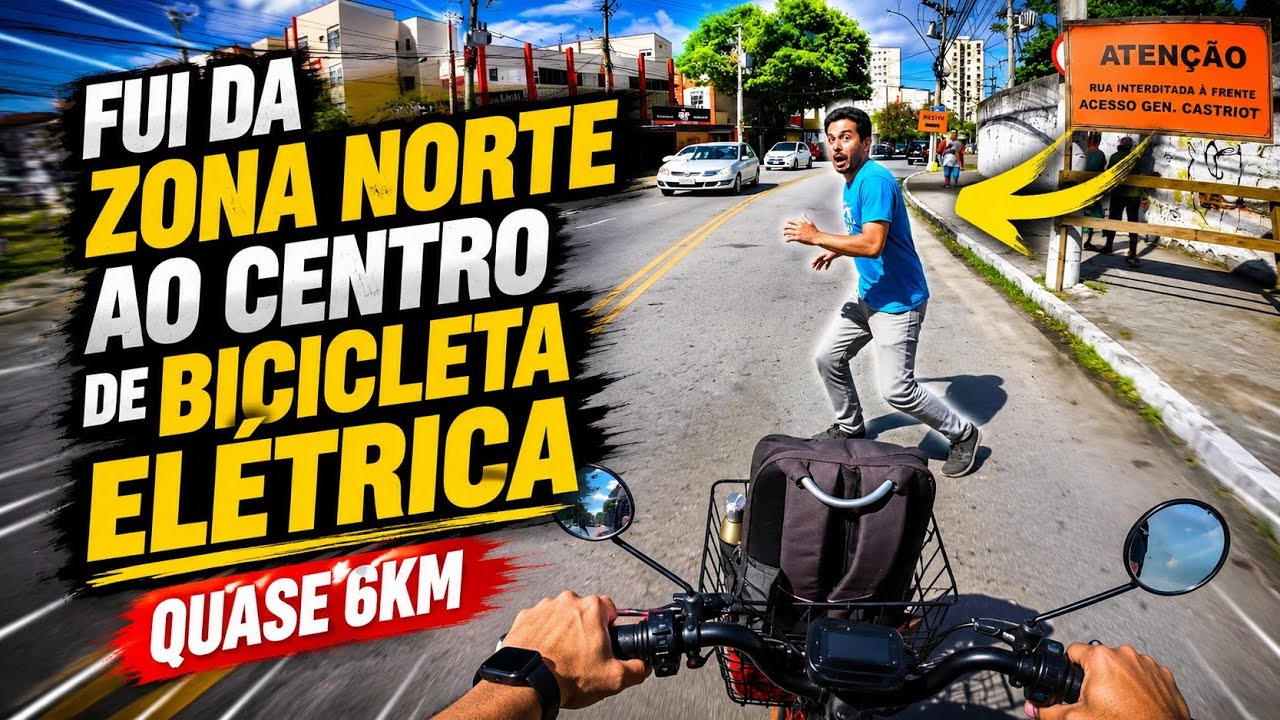 FUI DA ZONA NORTE AO CENTRO DE BICICLETA ELÉTRICA - BEE S1 500W