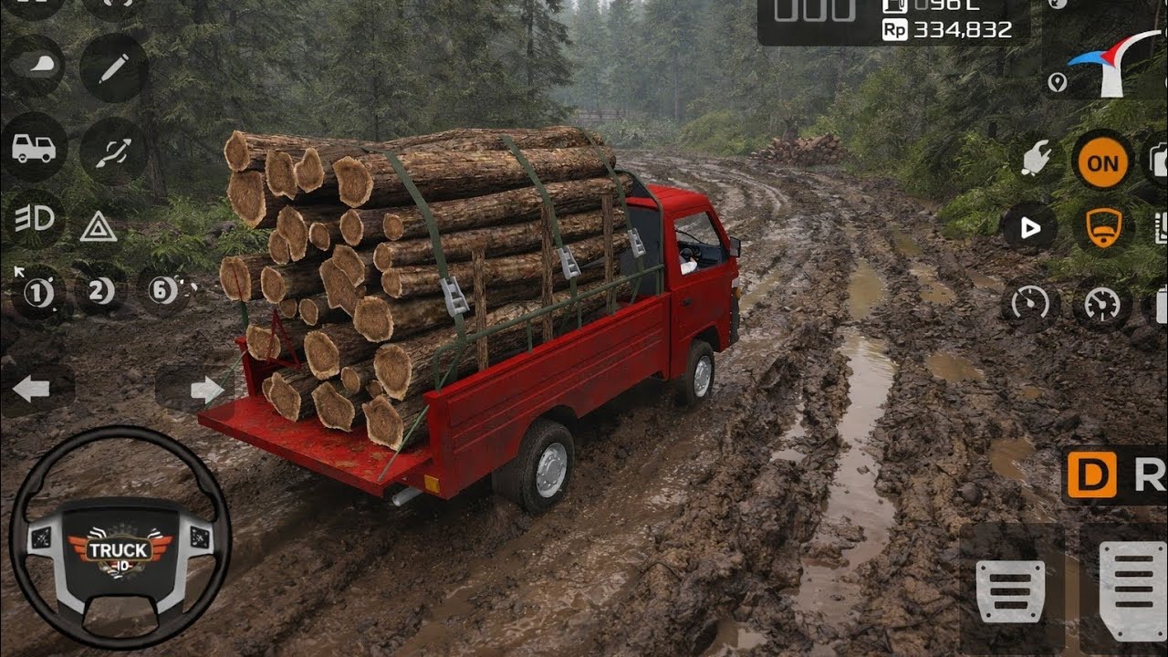 Truck 🚚 Simulator Indonesia | Wood 🪵 Delivery To Construction 🚧 Project | Android Gameplay 
