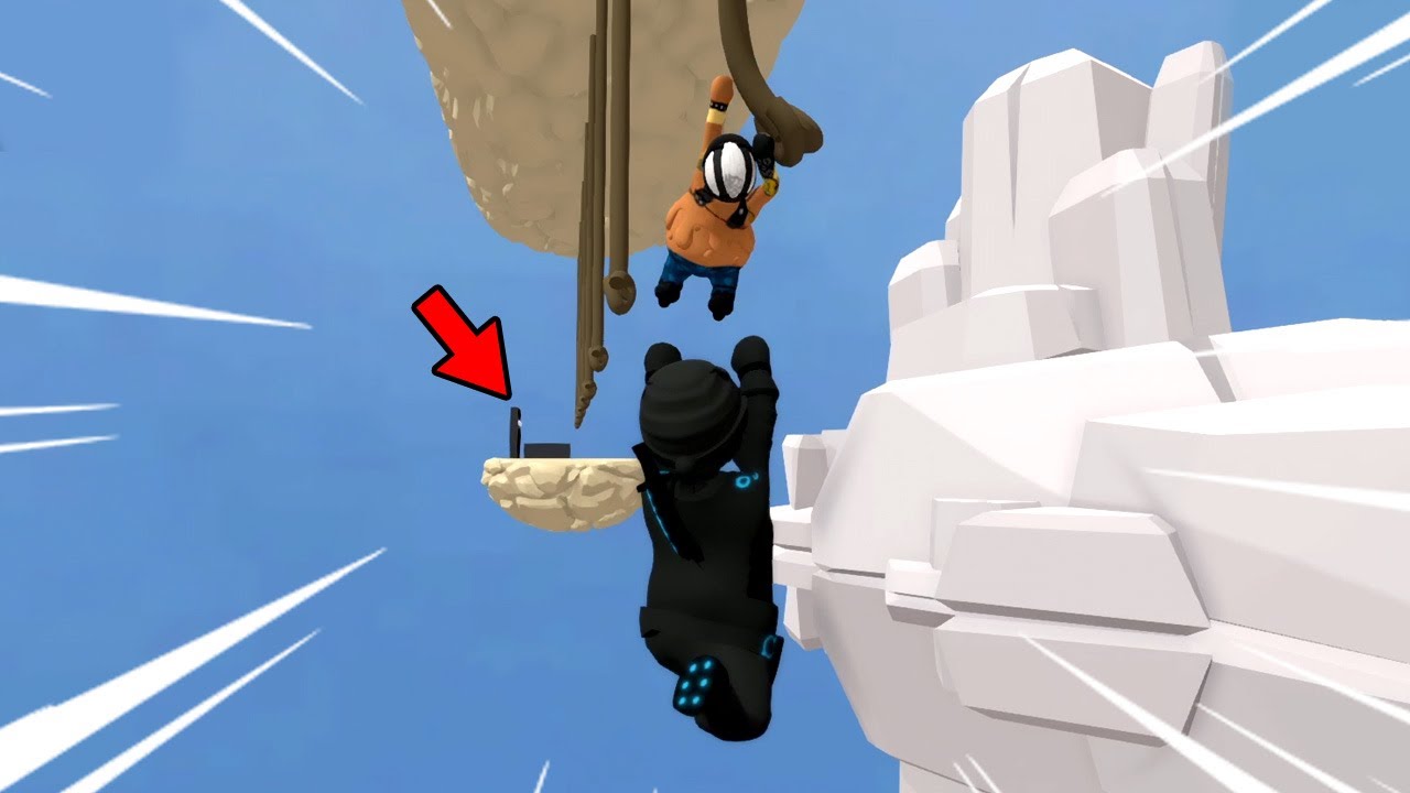 GENJI AND ROADHOG DOING INSANE PARKOUR in HUMAN FALL FLAT