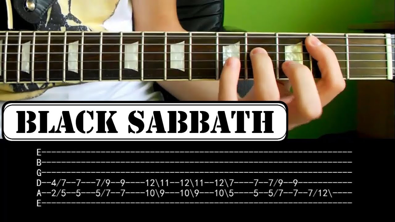 Jak zagrać - Black Sabbath - Iron Man - Intro + Solo - Lekcja HD
