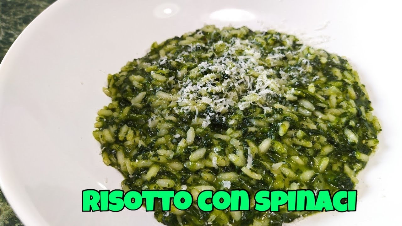 ricetta risotto con spinaci