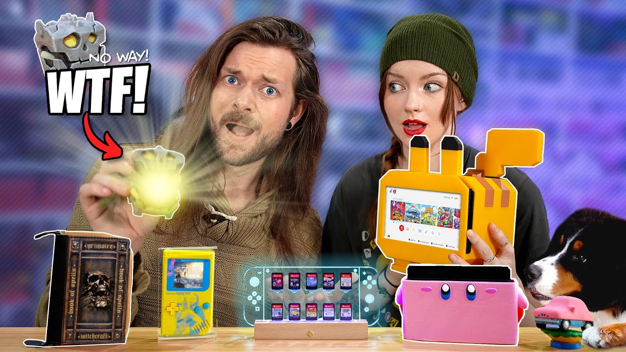 My Girlfriend, Dog & I Buy WEIRD Nintendo Switch Accessories!