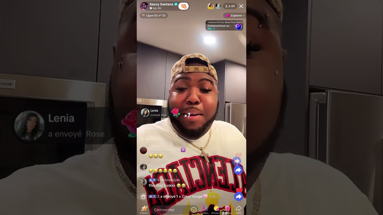 Saucy Santana cooking at home via his tiktok live , so funny 😂 | TikTok live 12/18/2024