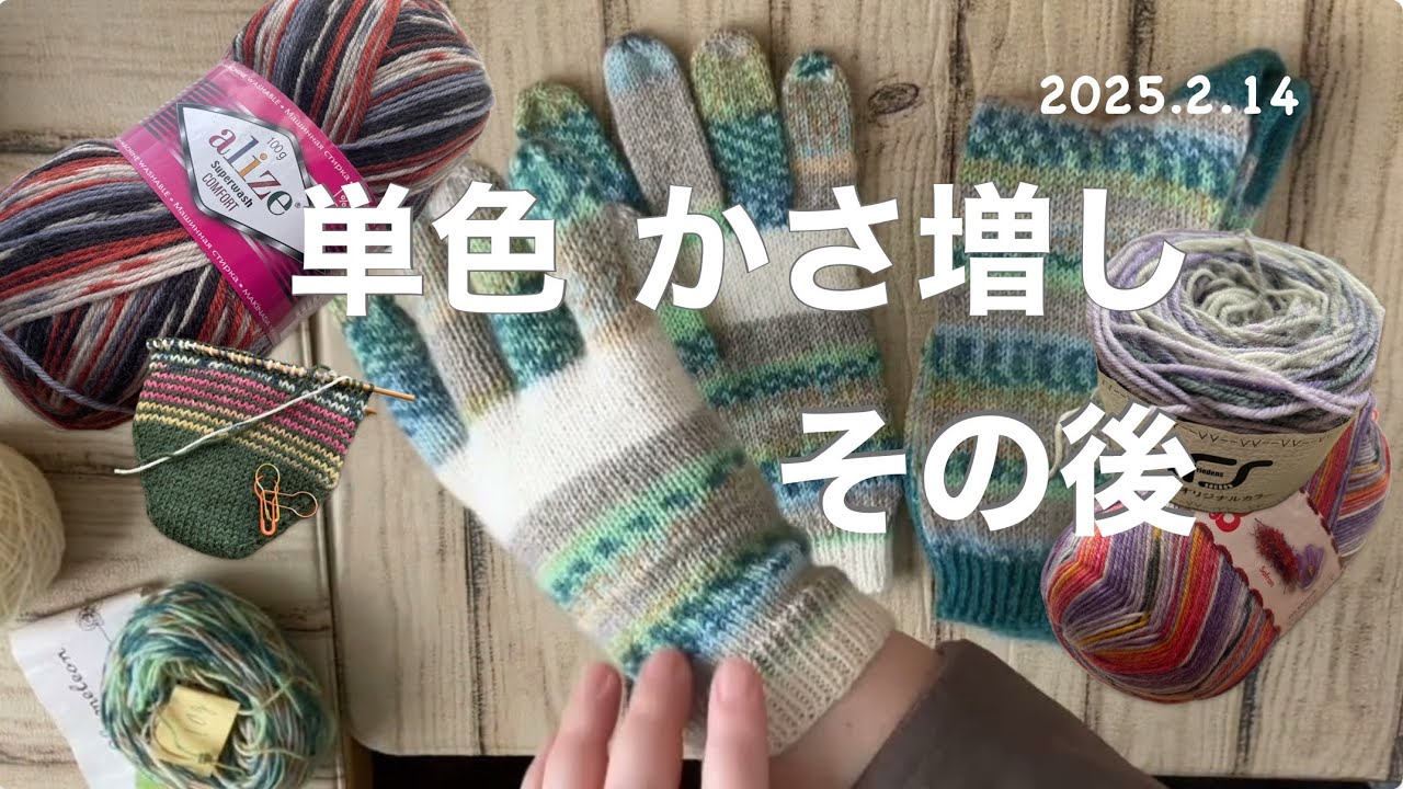 【単色で工夫】「いっぱい編んだ」「市販靴下で泣く」「久しぶり」自分自身が楽しむためのお喋り動画です。（オパール毛糸・アリゼ スーパーウオッシュ コンフォート）