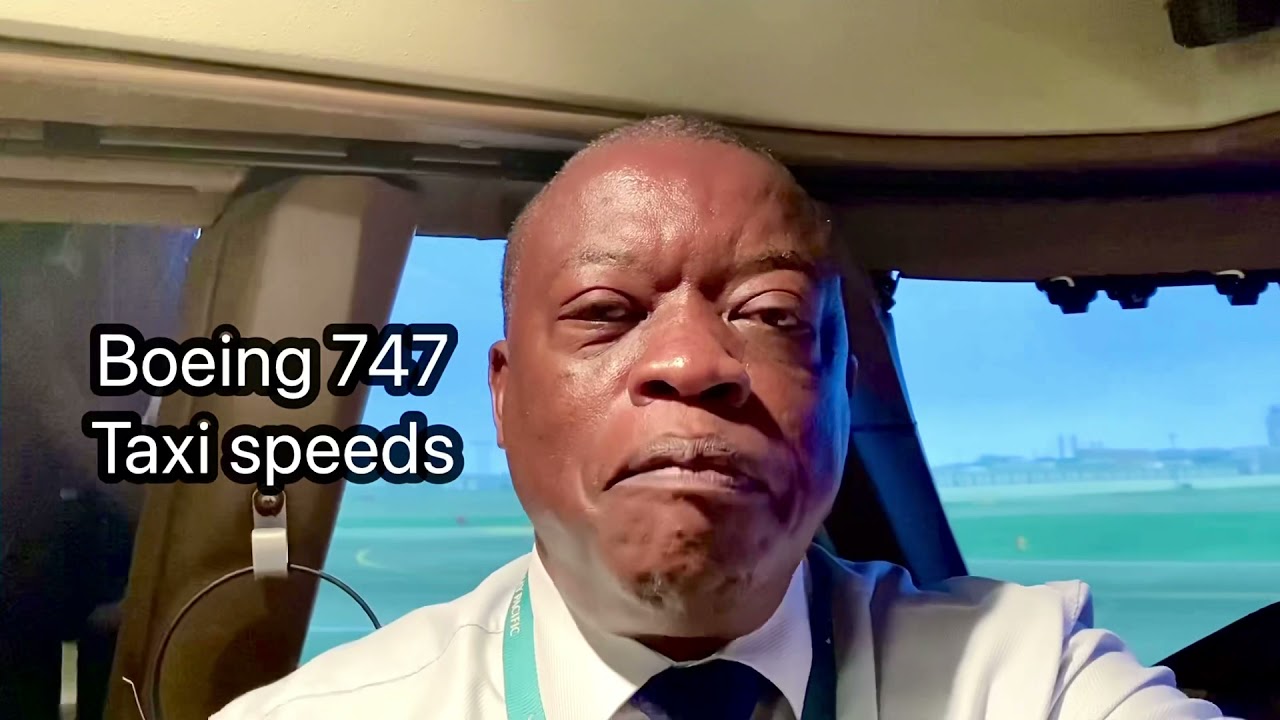 Boeing 747 Taxi speeds and Ground speed