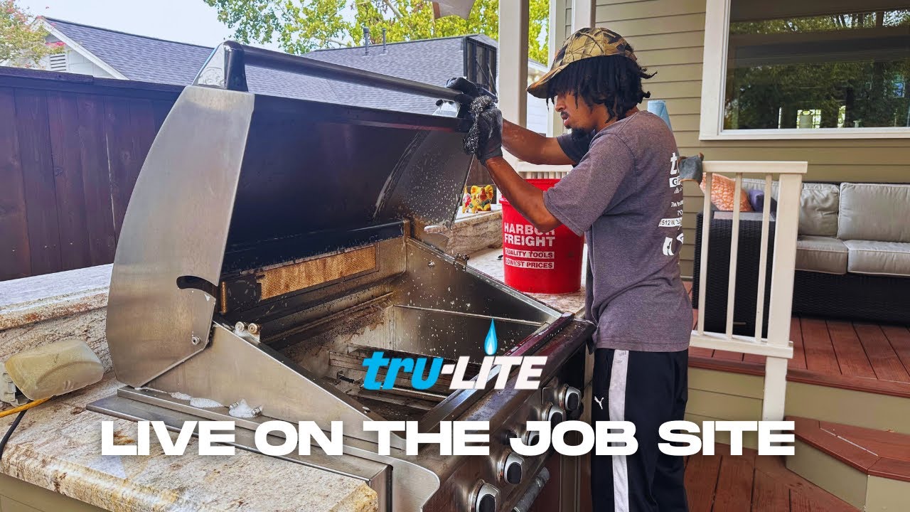Grill Cleaning - Live From The Job Site!