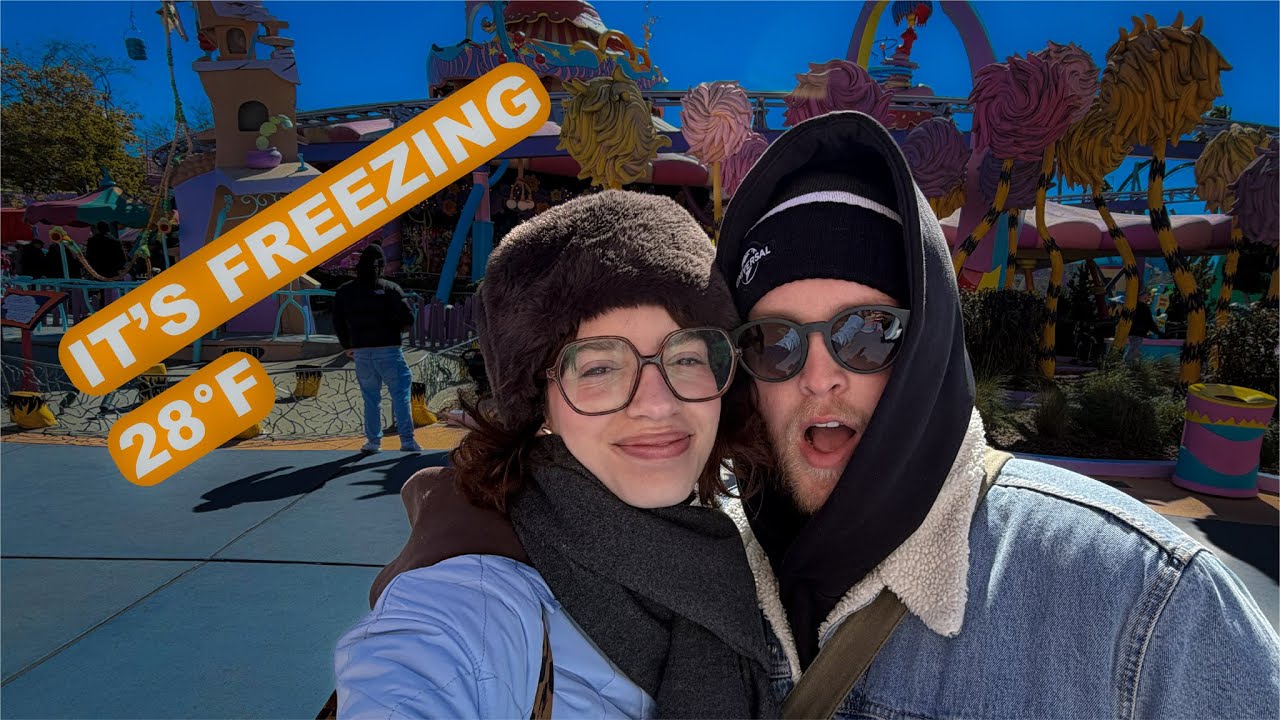 We went to UNIVERSAL ORLANDO on the COLDEST day of the year!
