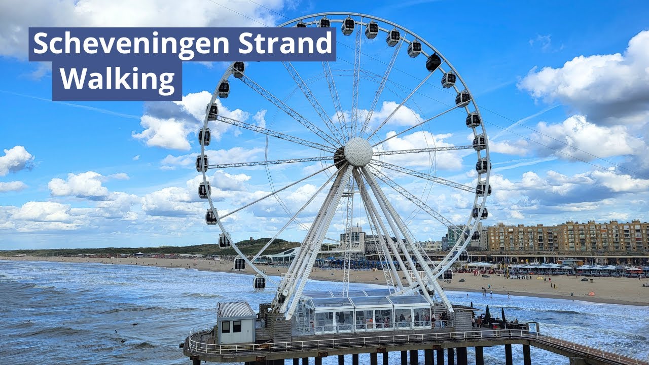 Scheveningen Strand l Boulevard l Reuzenrad. ASMR 2024