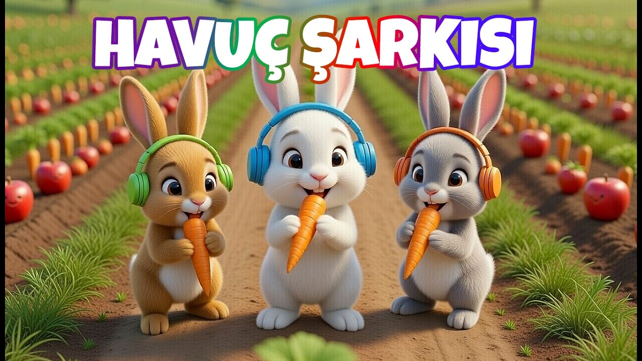 Şarkıcı Tavşancık Havuç Bahçesinde 🥕🐰 | Eğlenceli Çocuk Şarkısı