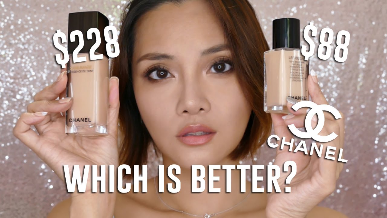 Chanel Les Beiges Hydration Long Wear Foundation VS Sublimage l'Essence de Teint : 8Hr Wear Test