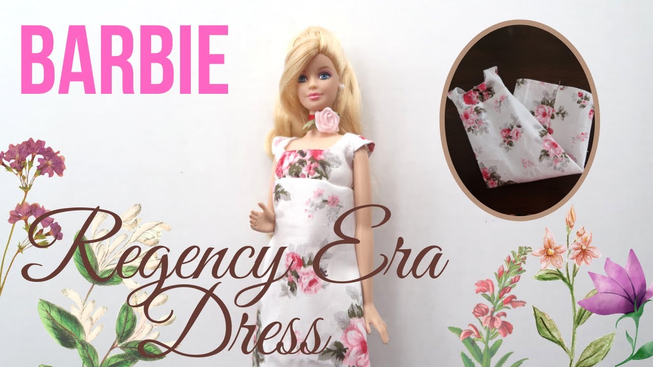 How To Make Barbie Doll Regency Era Dress Tutorial || KK Doll Village