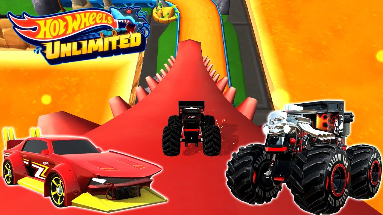HOT WHEELS UNLIMITED 2 - Mad Manga, Motosaurus, Bone Shaker