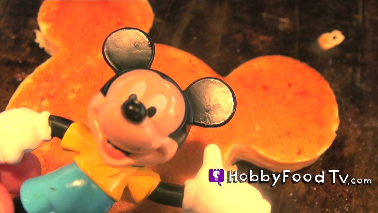 HobbyFood: Disney Mickey Mouse Pancakes! Blueberry Raspberry HobbyFoodTV