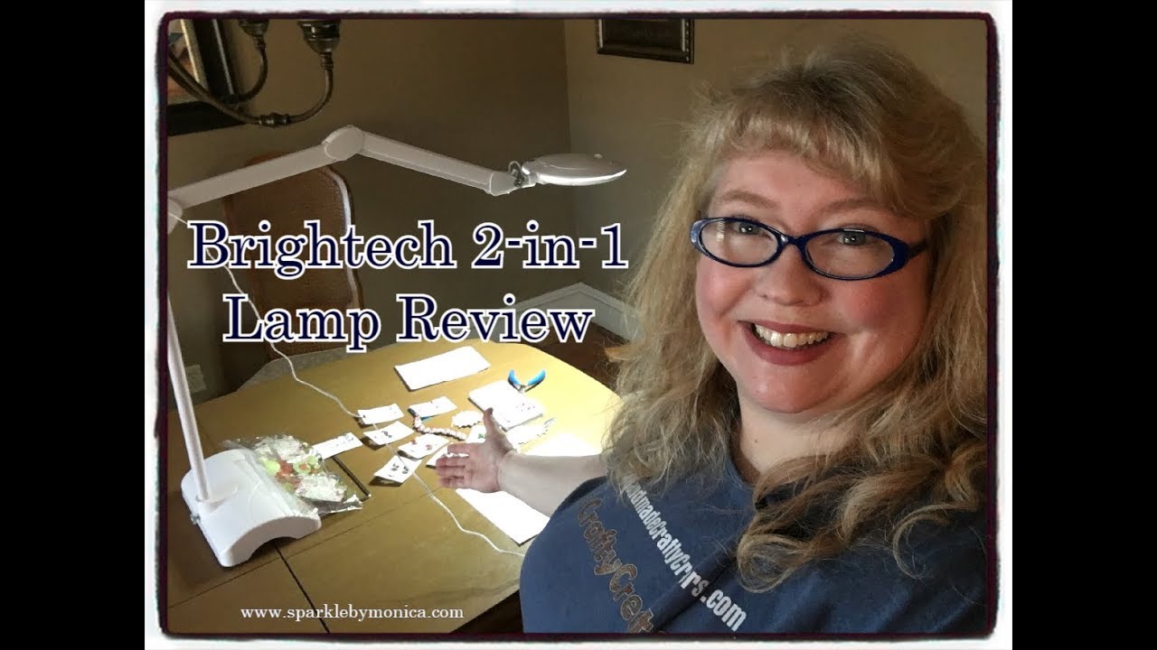 Brightech 2-in-1 Magnifying Lamp Review & Santa Earring Tutorial