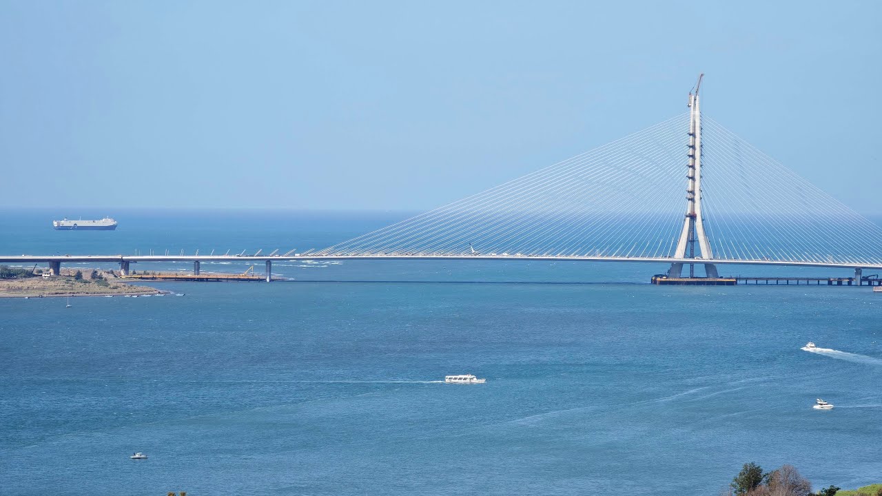 淡江大橋即時畫面01.29台灣最新地標！世界第一單塔斜張橋 The world's longest single-tower, asymmetric cable-stayed bridge