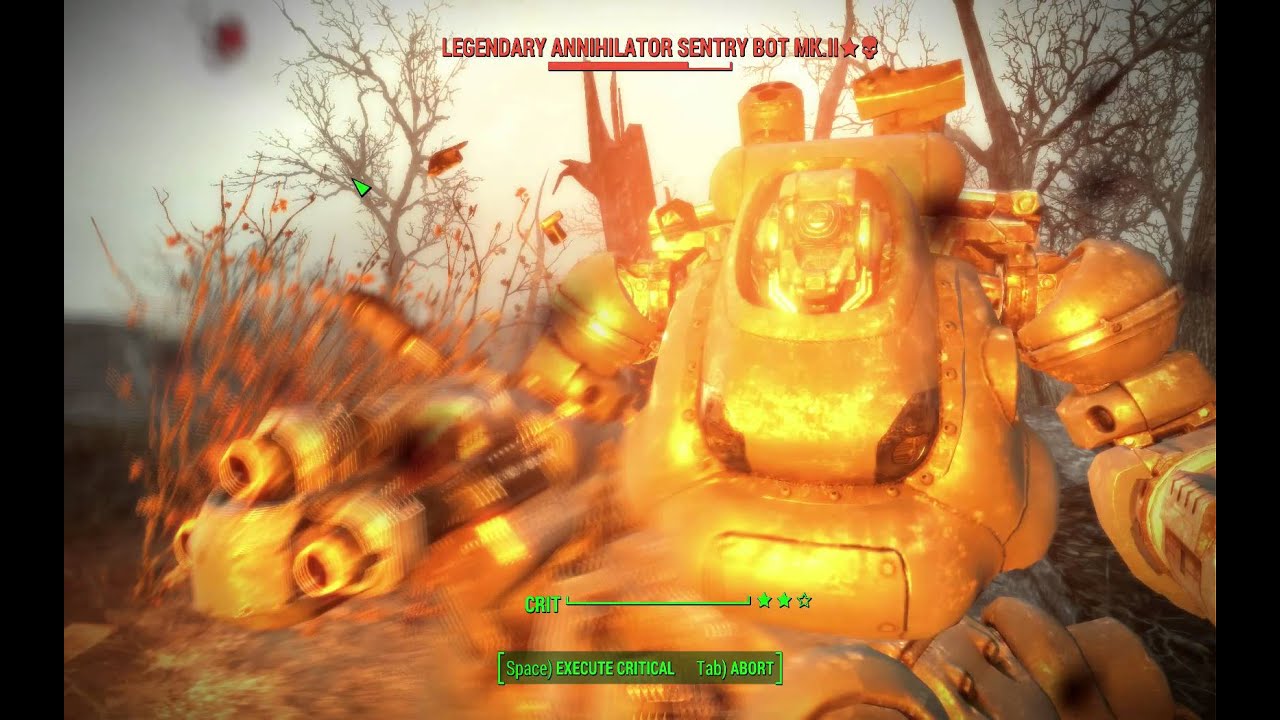 Fallout 4 Legendary Annihilator Sentry Bot MKII lvl 60