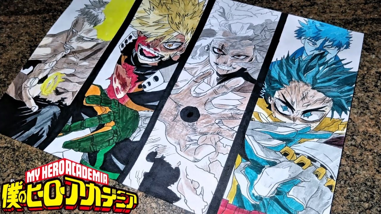 How to draw Deku, Bakugo, Shigaraki and All for One GO BEYOND | My hero academia | Step by step