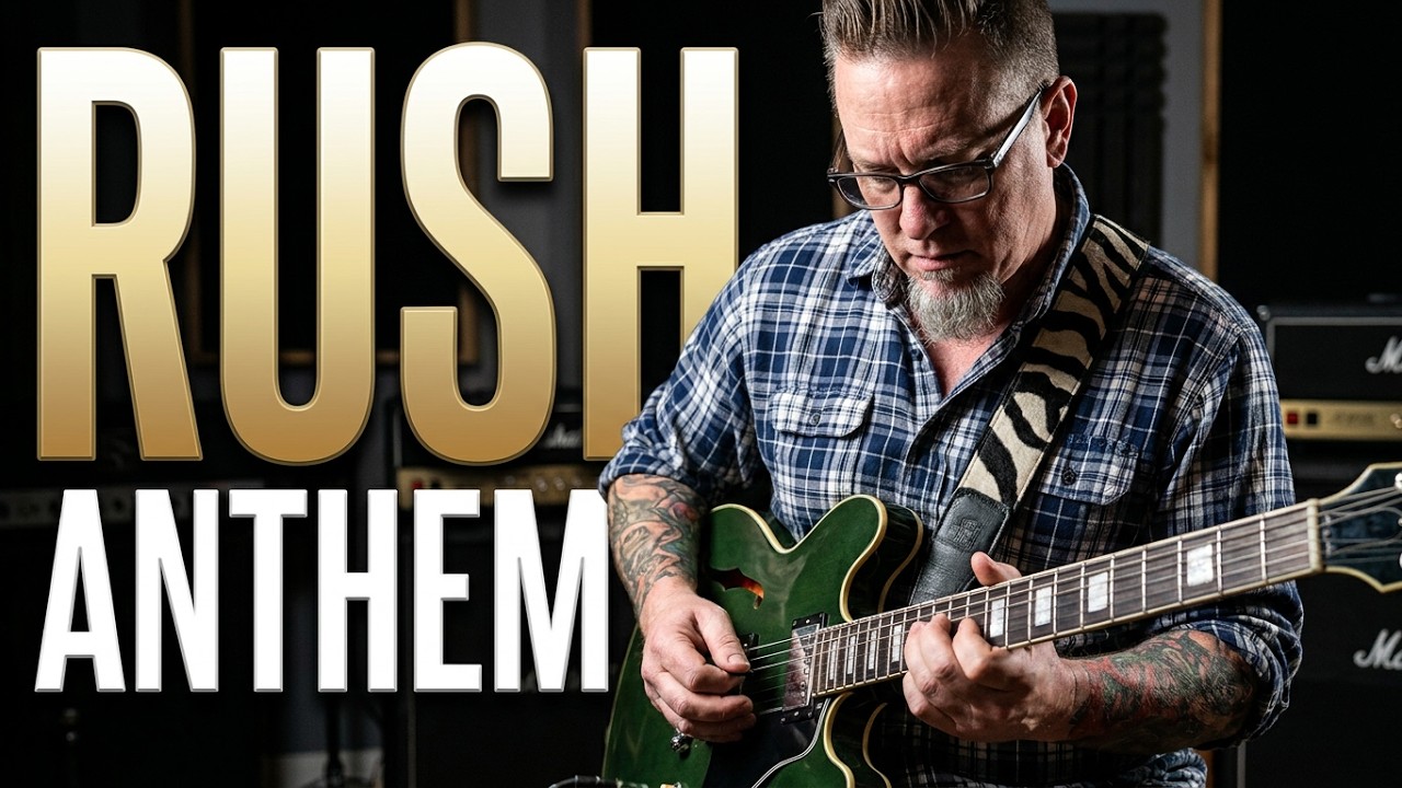 Урок игры на гитаре Rush Anthem + обучающее видео