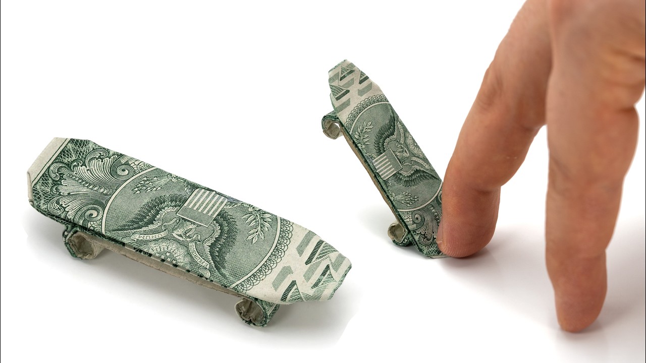 Origami Dollar Bill Skateboard (Quentin Trollip)