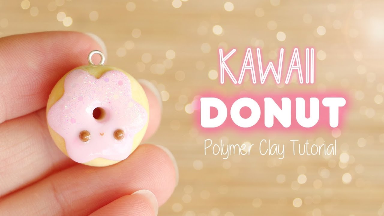 Простой урок по лепке пончика Kawaii из полимерной глины