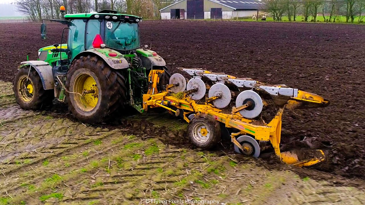 Ploegen / Ploughing / Pflügen / John Deere / Rumptstad RPV / Plowing / Agriculture / Landbouw