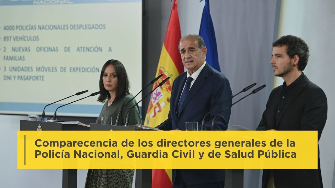 Comparecencia de los directores generales de la Policía Nacional, Guardia Civil y de Salud Pública
