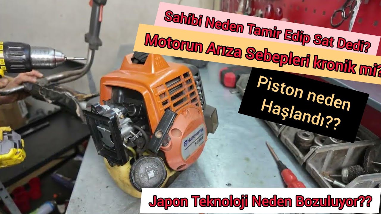 Husqvarna 553 rbx Motorlu Tırpan çalışmıyor / Piston Neden haşlanmış? / Sahibini Bezdiren Arıza
