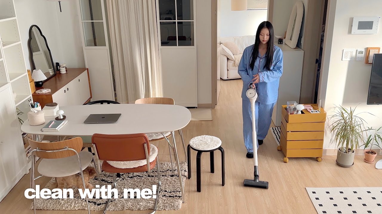 (sub) 이사 후 첫 대청소 브이로그🧼🫧 🧹우리 집 인테리어 오브제들을 소개합니다∙∙♥︎ㅣclean with me!