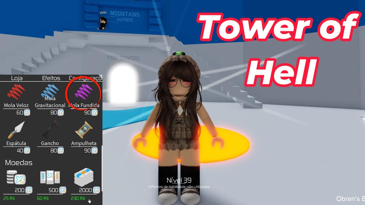 COMPREI A MOLINHA ERRADA - Roblox Tower of Hell
