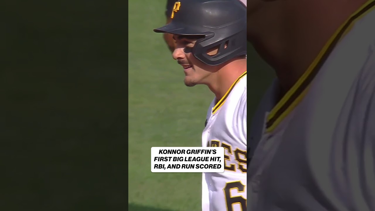 WELCOME TO THE BIG LEAGUES KONNOR GRIFFIN! 👏 #MLB #Pirates #Baseball