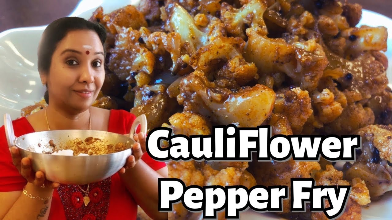 Cauliflower Pepper Fry // Subji // Cauliflower//