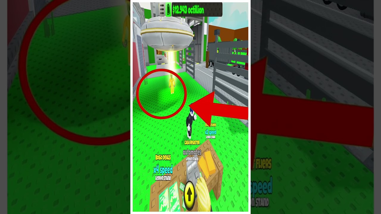I Found The UFO Key In Sell Lemons! 😱🔑 #shorts #roblox