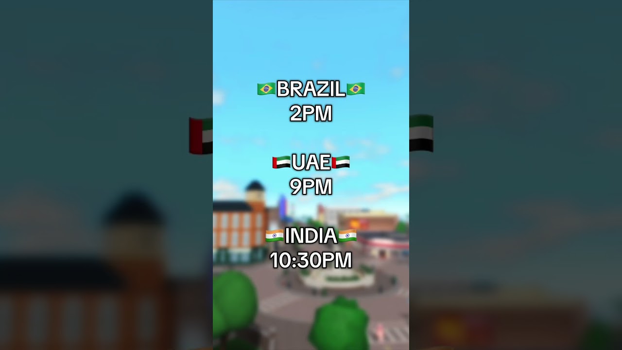 Your timezone for the bloxburg school update! 