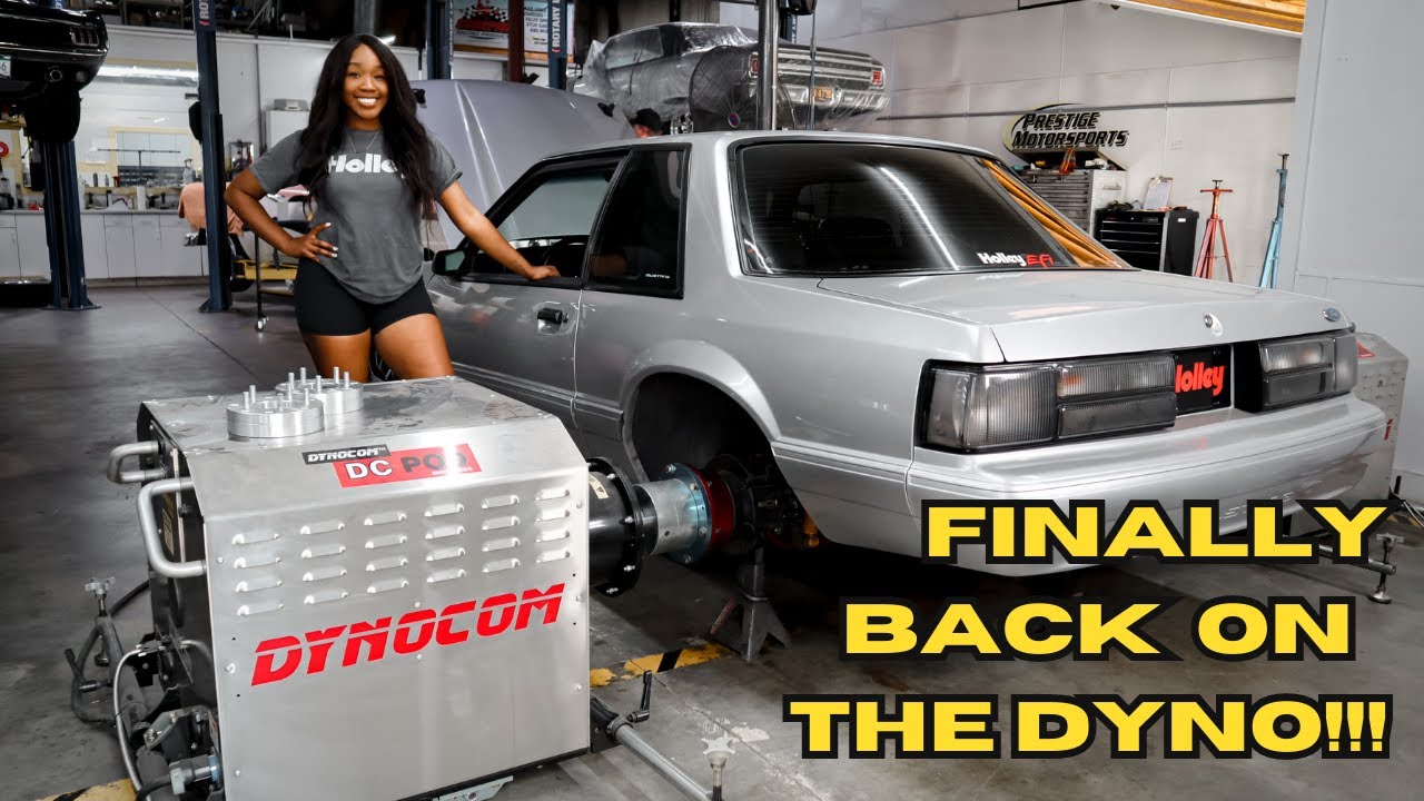 Stock block Turbo Foxbody on the dyno @prestigemotorsports !