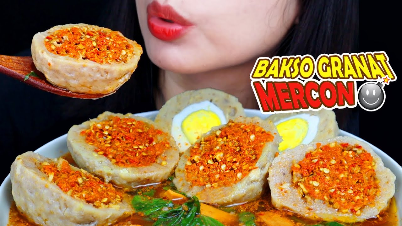 TRAGIS! BUKA PUASA PAKEK BAKSO GRANAT MERCON KUAH PEDAS, AUTO MULES | ASMR INDONESIA