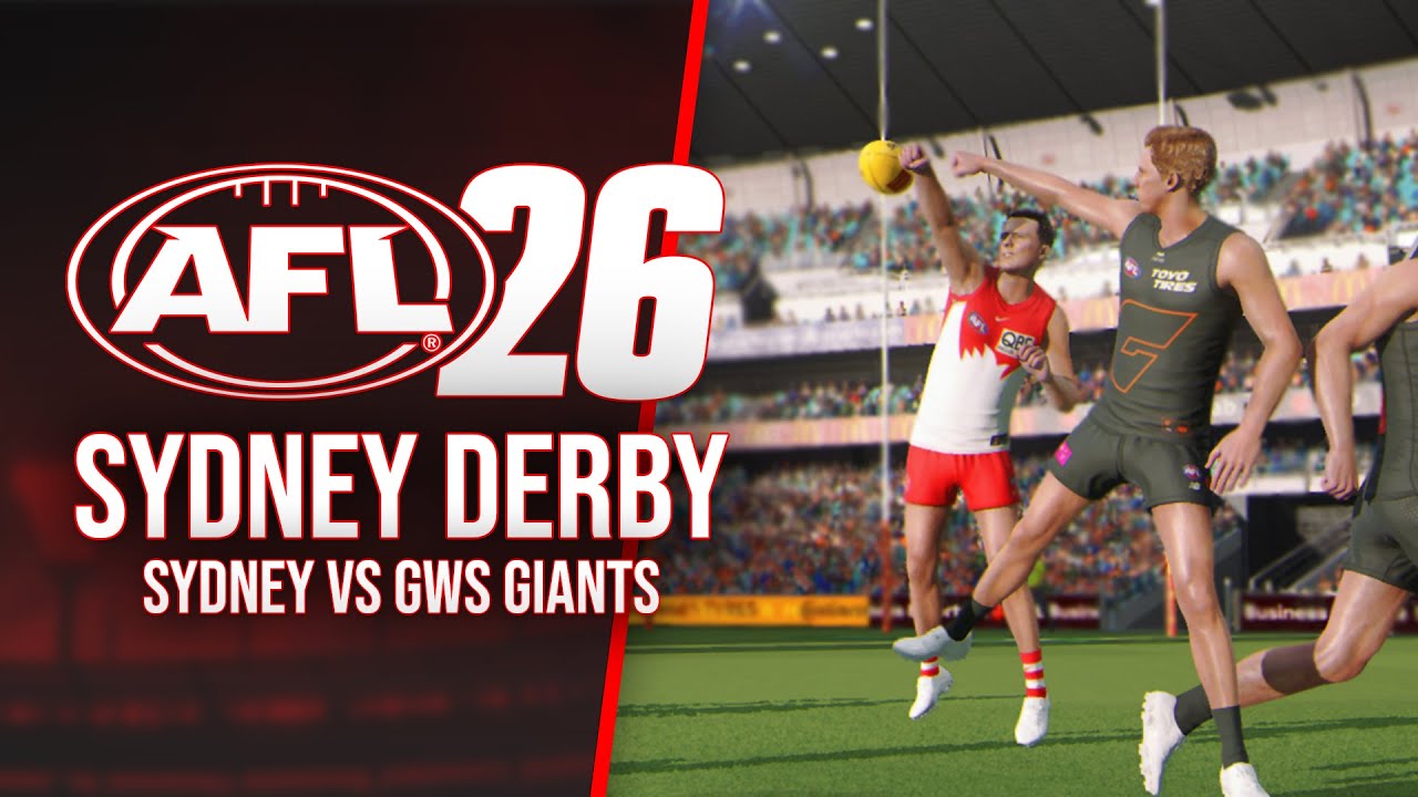 Sydney Derby in AFL 26!! - Sydney vs GWS Giants (No Commentary HD)