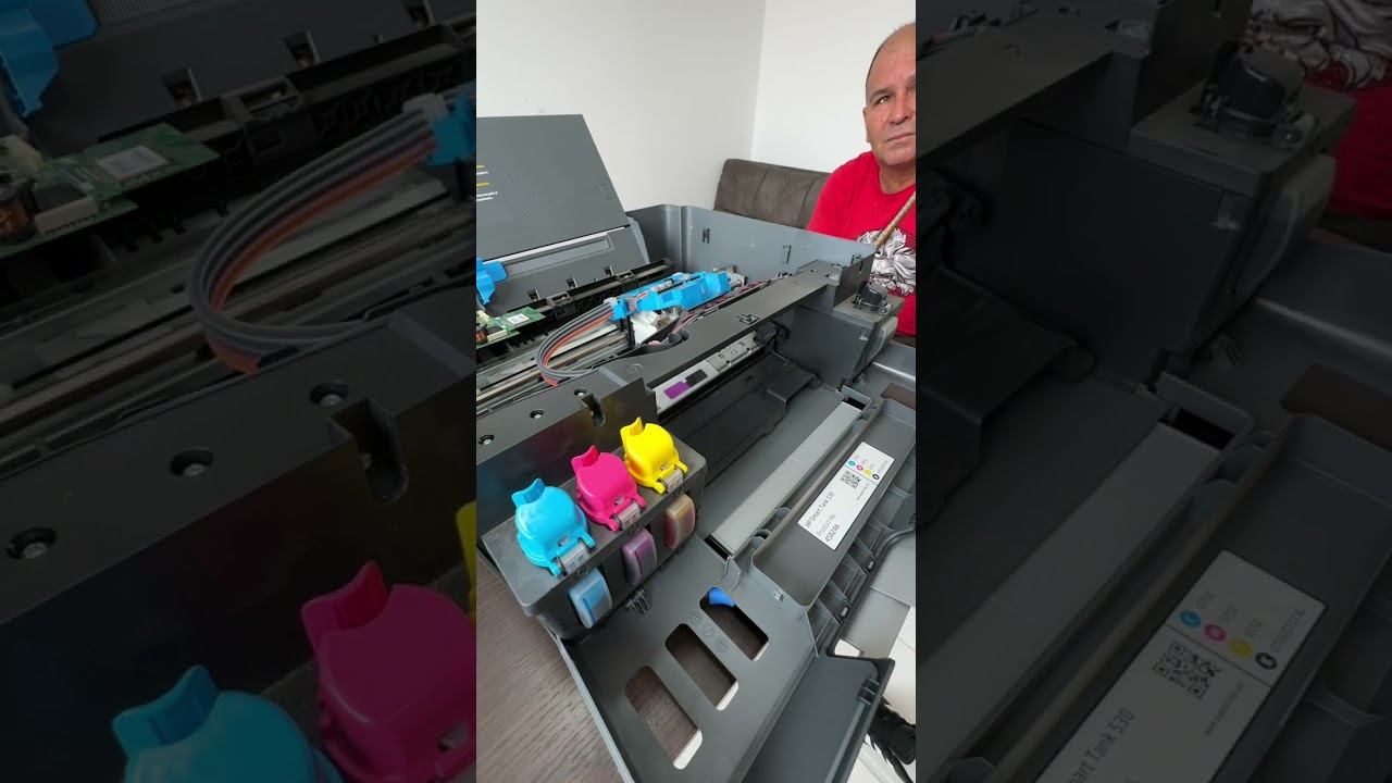 “🔥 Arreglé mi impresora HP SmartTank 530 yo misma | Solución al taponamiento del color azul”