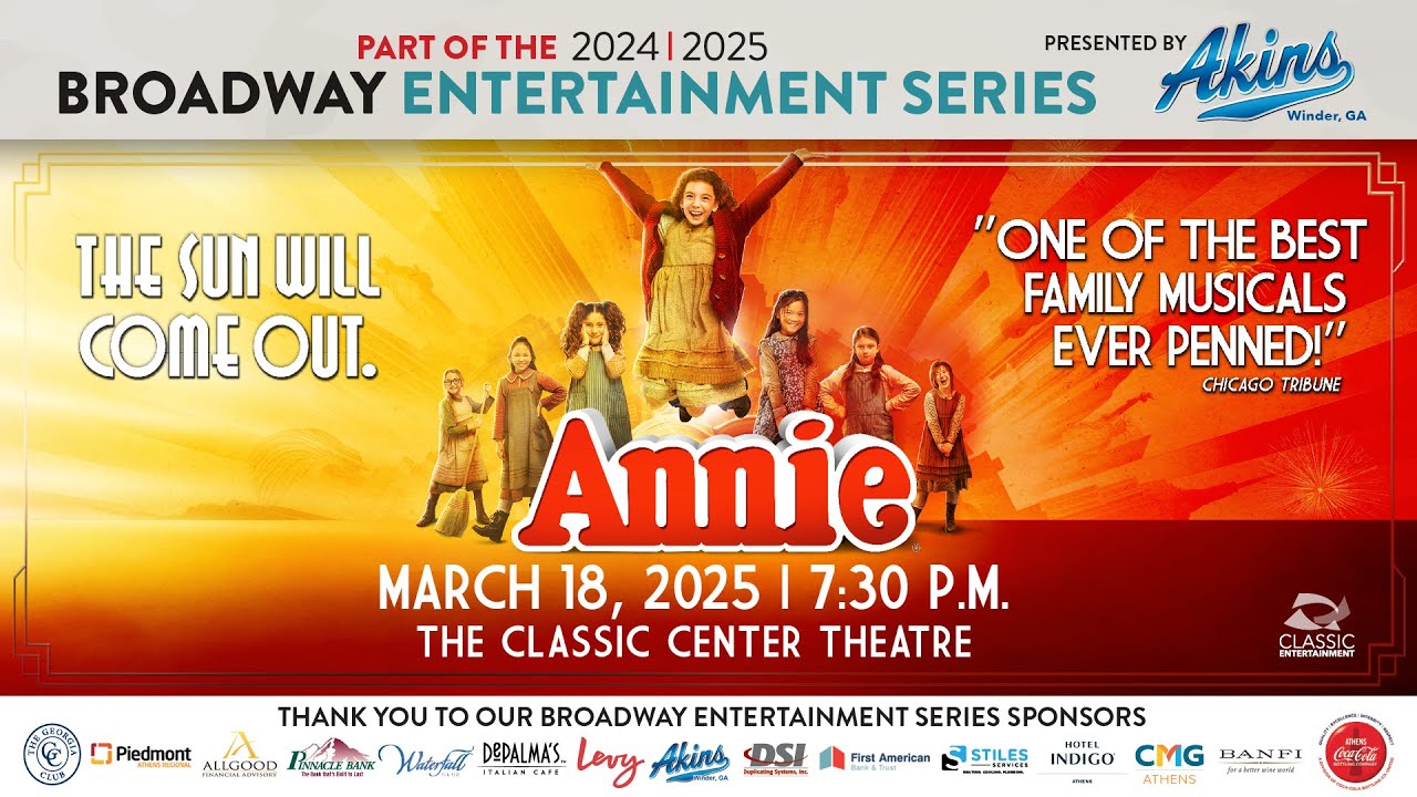The Classic Center Theatre | Annie - March 18, 2025