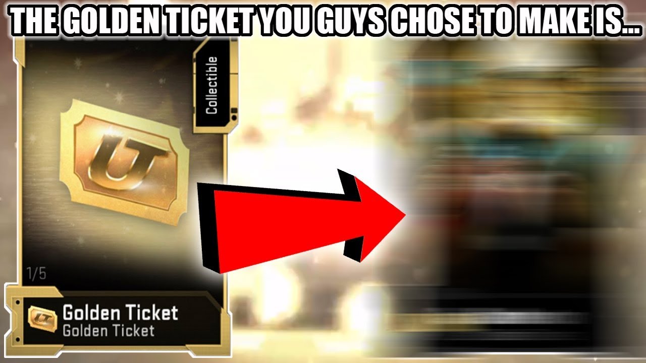 THE GOLDEN TICKET PLAYER YOU GUYS CHOSE TO MAKE IS... | MADDEN 20 ULTIMATE TEAM