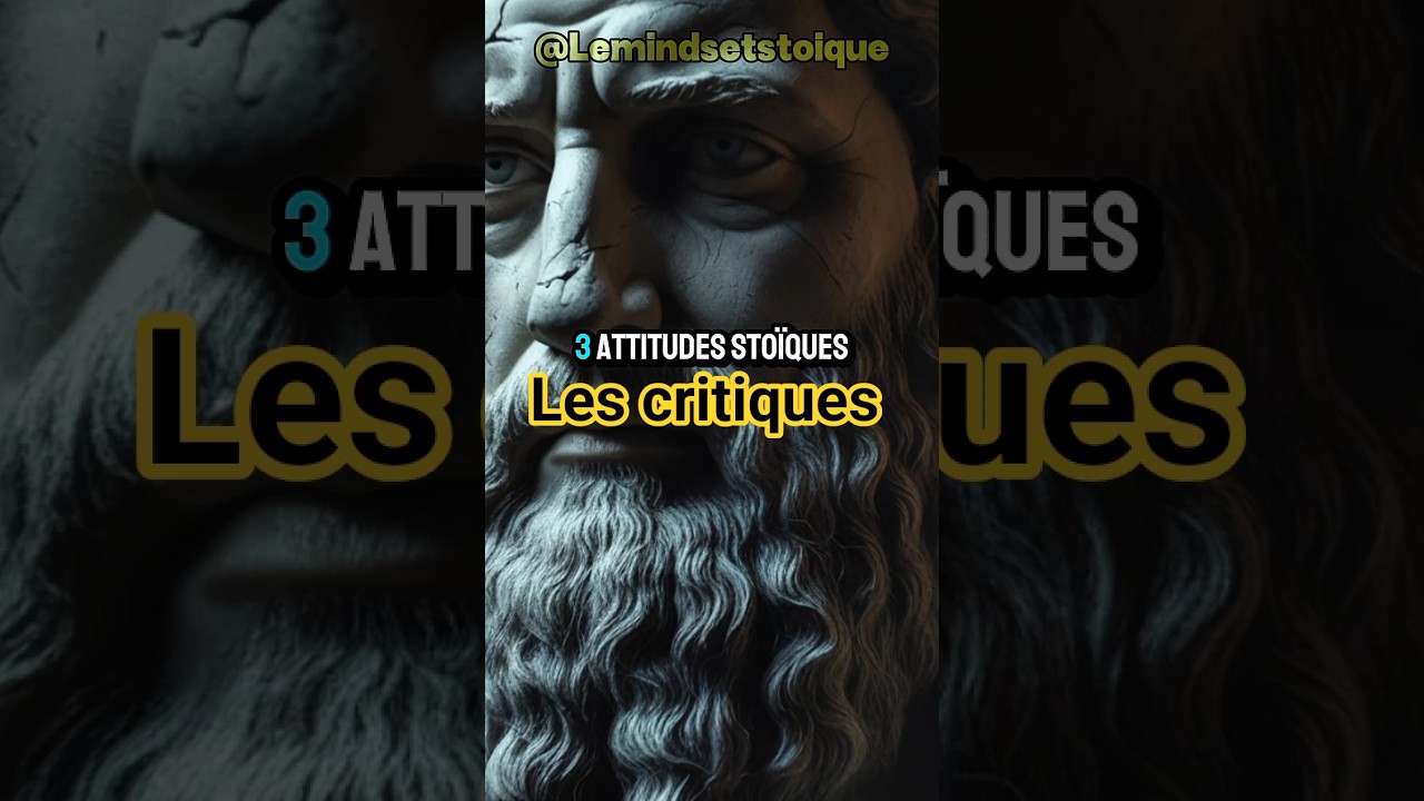 Comment r&eacute;agir face aux critiques. #sto&iuml;cisme #motivation #sagessesto&iuml;cienne #stoic #citation