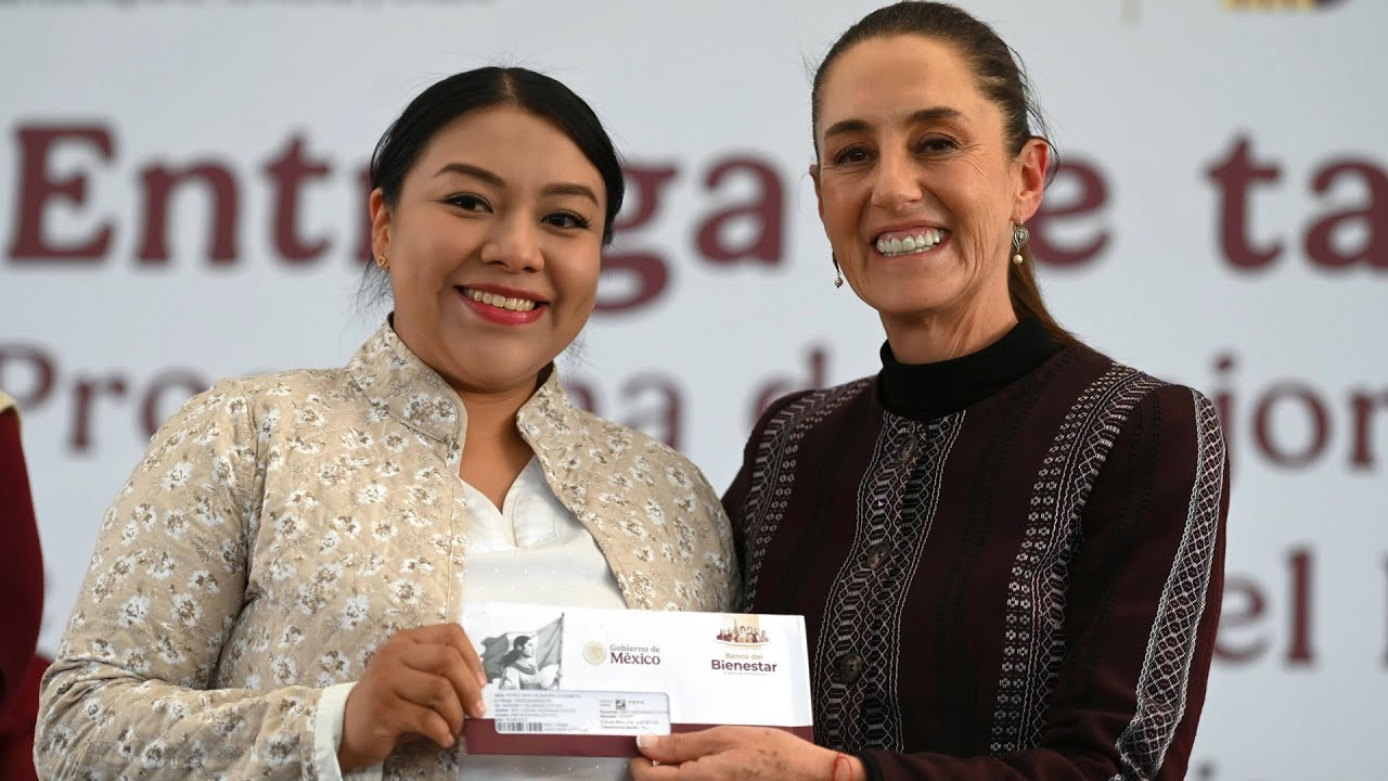 Entrega de tarjetas Vivienda para el Bienestar. Nezahualcóyotl, Estado de México