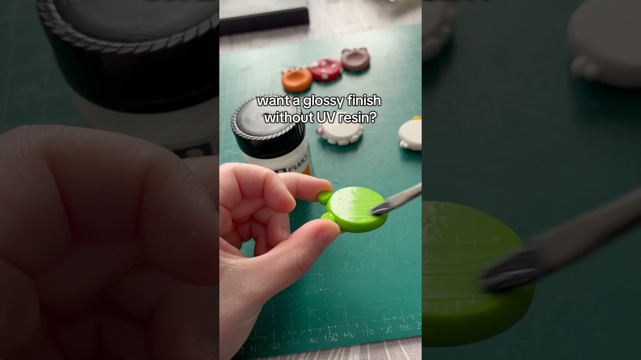 How to make clay ✨shiny✨ without UV resin 
