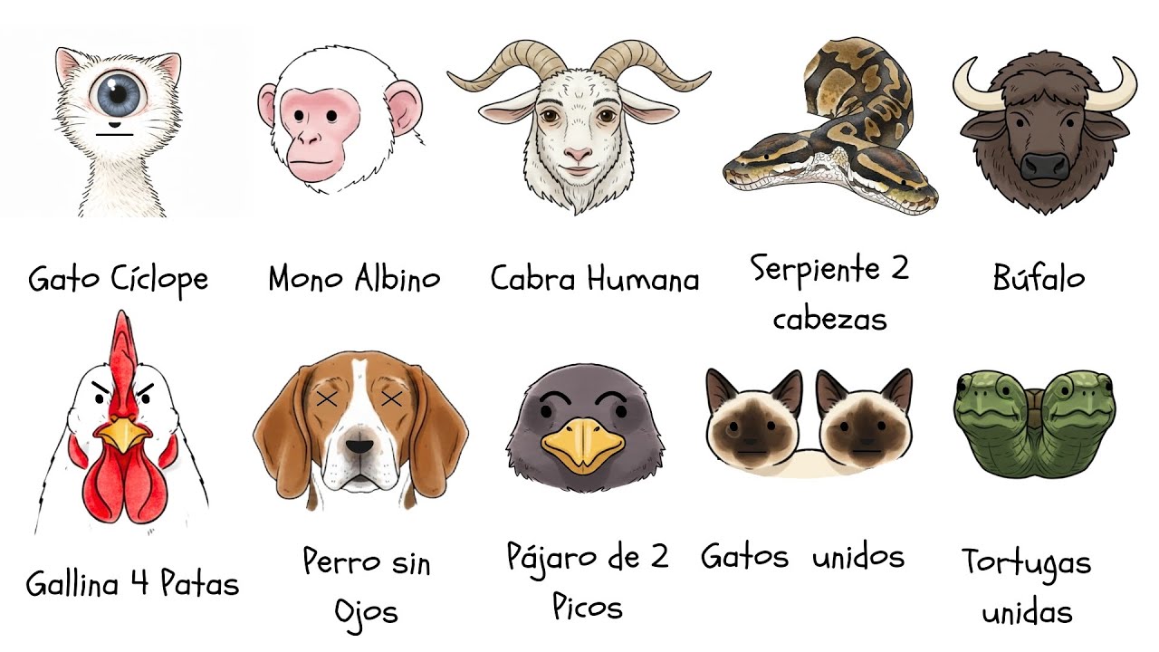 TOP animales que NACIERON con aspecto de MUTANTES: explicación
