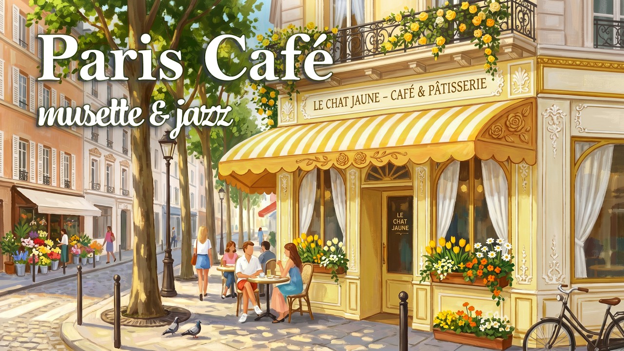 𝐏𝐚𝐫𝐢𝐬 𝐂𝐚𝐟𝐞́ ☕ Music for a Sunny Afternoon | 1 Hour French Caf&eacute; Music