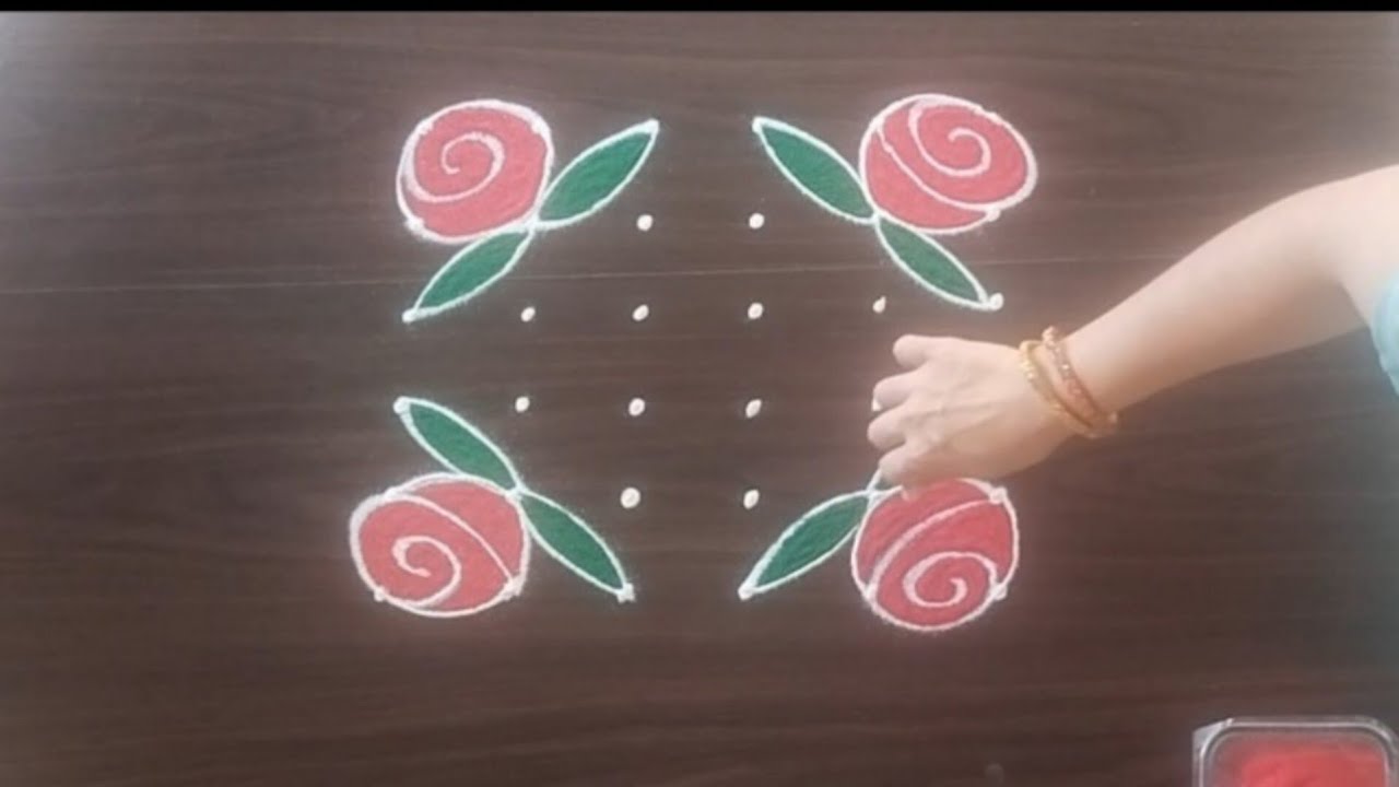 6x6 rangoli | thipkyanchi rangoli | festival muggulu | diwali rangoli